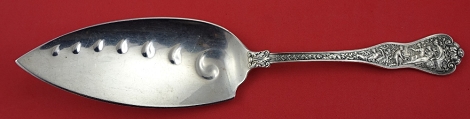 Fish Server w/ design on blade Small 11 1/4